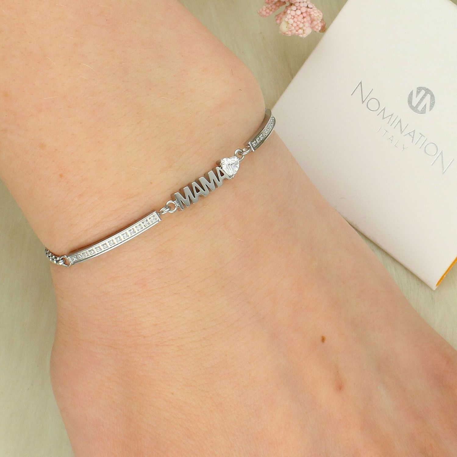 Bransoletka Nomination Italy Family – MAMA Stalowa z Cyrkoniami 028025 004.jpg